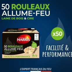 50 rouleaux allume-feu 100% naturels FSC®