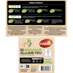 50 rouleaux allume-feu 100% naturels FSC®