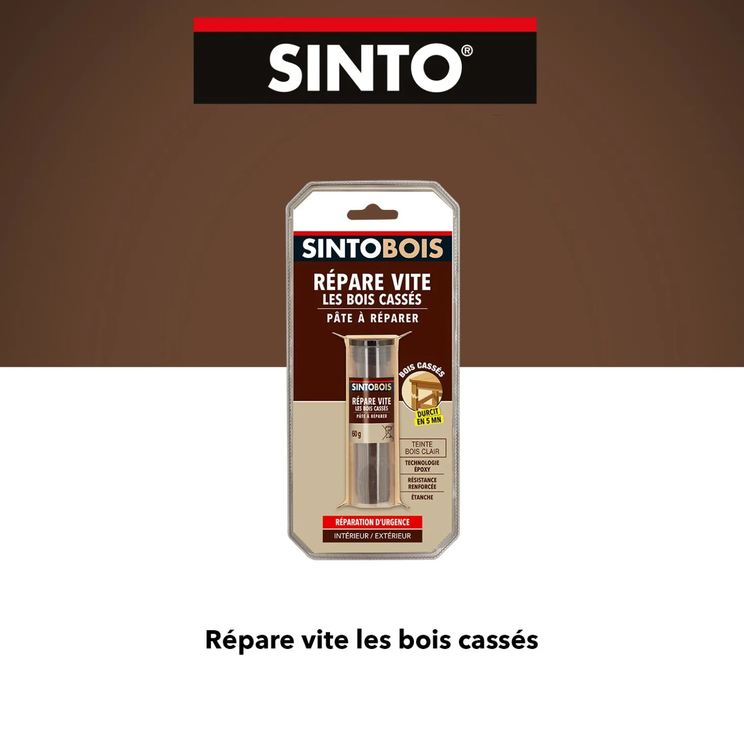 Répare vite, pâte à réparer bois epoxy