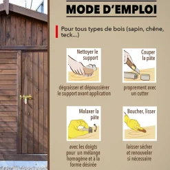 Répare vite, pâte à réparer bois epoxy