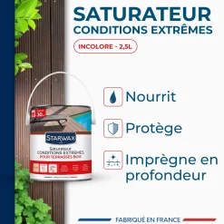 Saturateur bois extérieurs conditions extrêmes