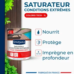 Saturateur bois extérieurs conditions extrêmes