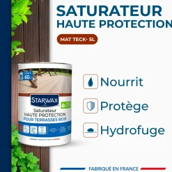 Saturateur Haute protection pour terrasses bois