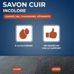 Savon cuir