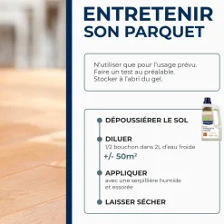 Savon d'entretien pour parquets huilés