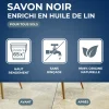 Savon noir à l'huile de lin pour les sols intérieurs