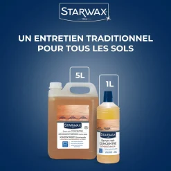 Savon noir à l'huile de lin pour les sols intérieurs