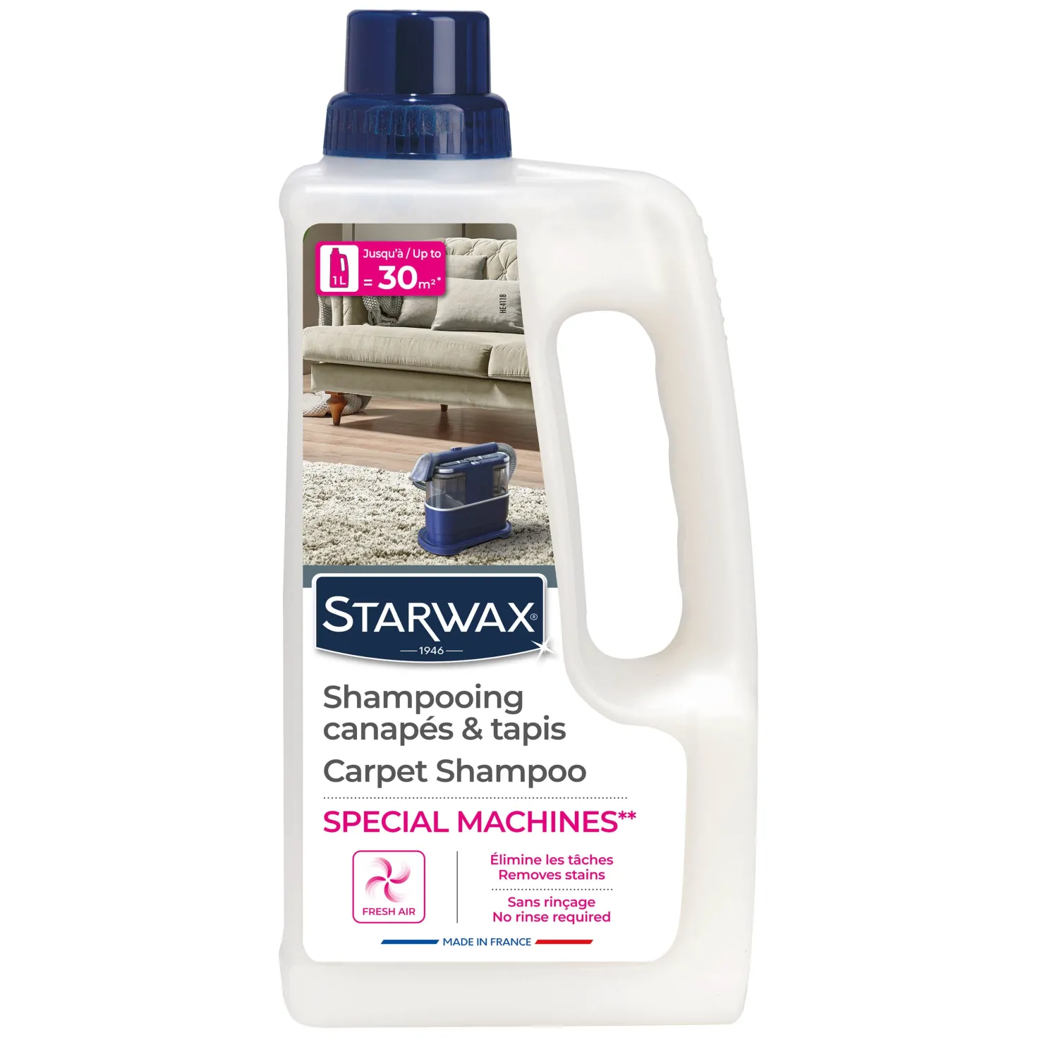 Shampooing canapés & tapis - Spécial machines