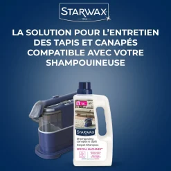 Shampooing canapés & tapis - Spécial machines