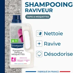 Shampooing raviveur pour tapis et moquettes