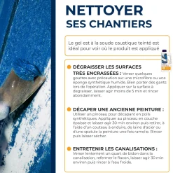 Soude caustique en gel teinté 1L