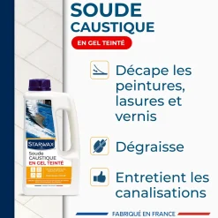 Soude caustique en gel teinté 1L