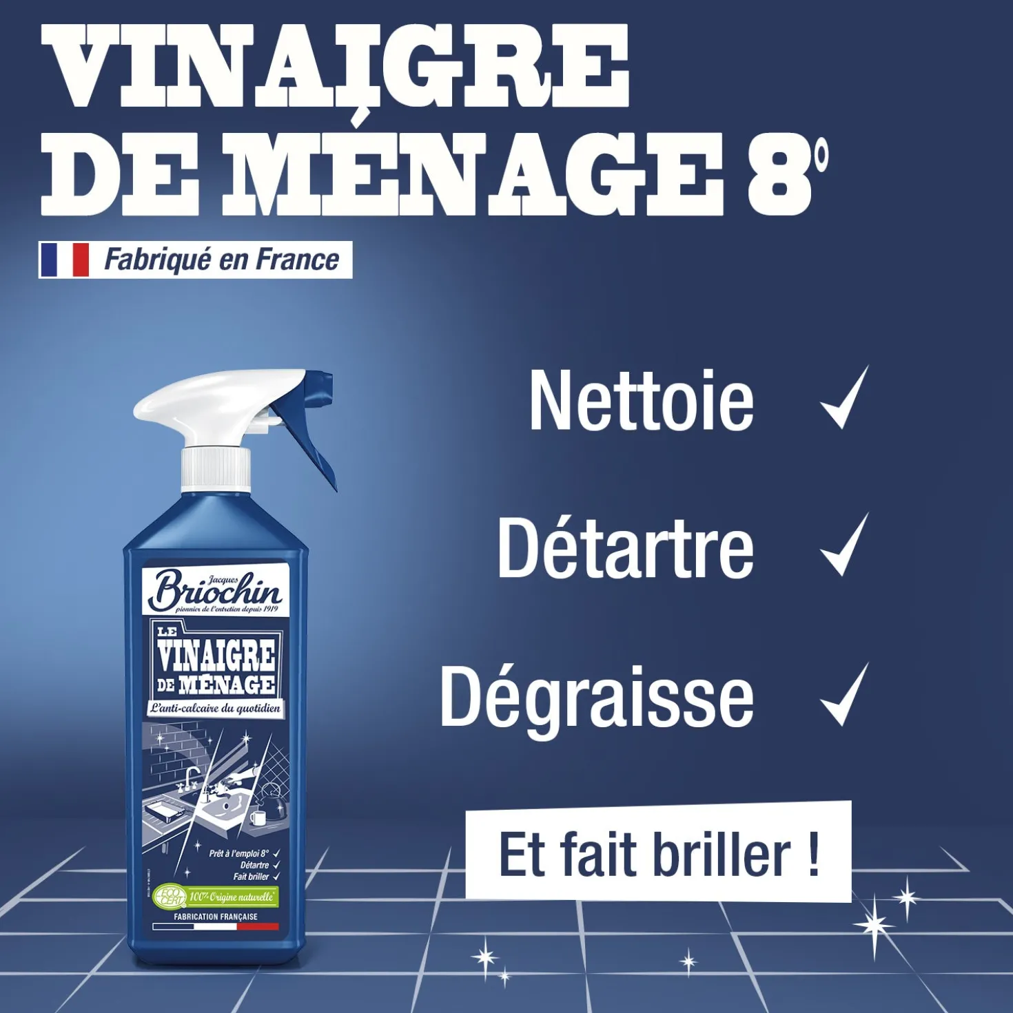 Vinaigre de ménage prêt à l'emploi